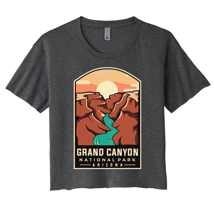 Grand Canyon National Park Throwback Design Classic Women's Crop Top Tee