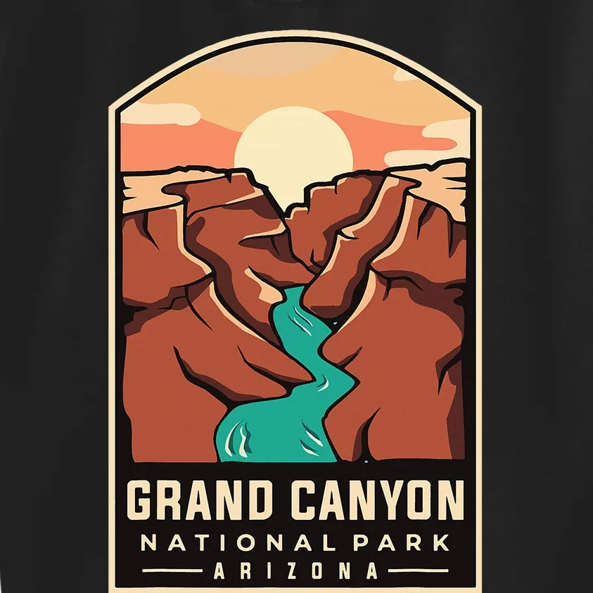 Grand Canyon National Park Throwback Design Classic Kids Sweatshirt