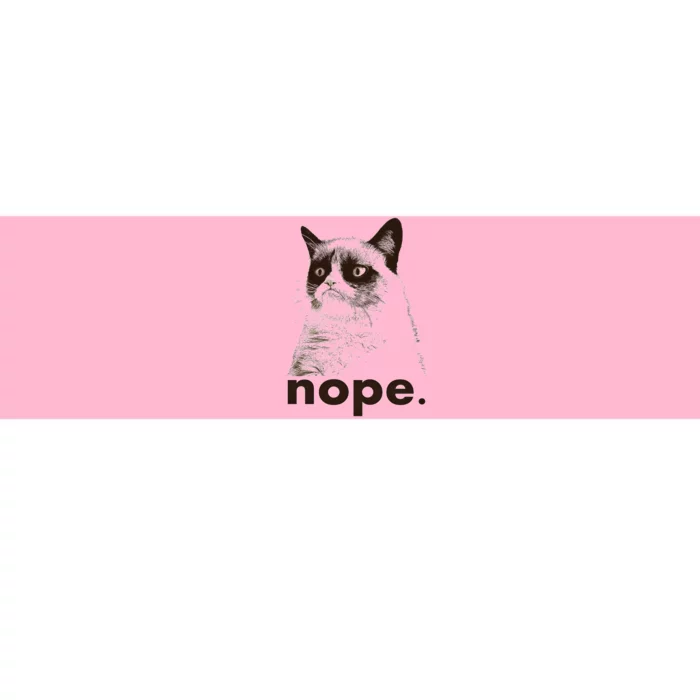 Grumpy Cat Nope Bumper Sticker