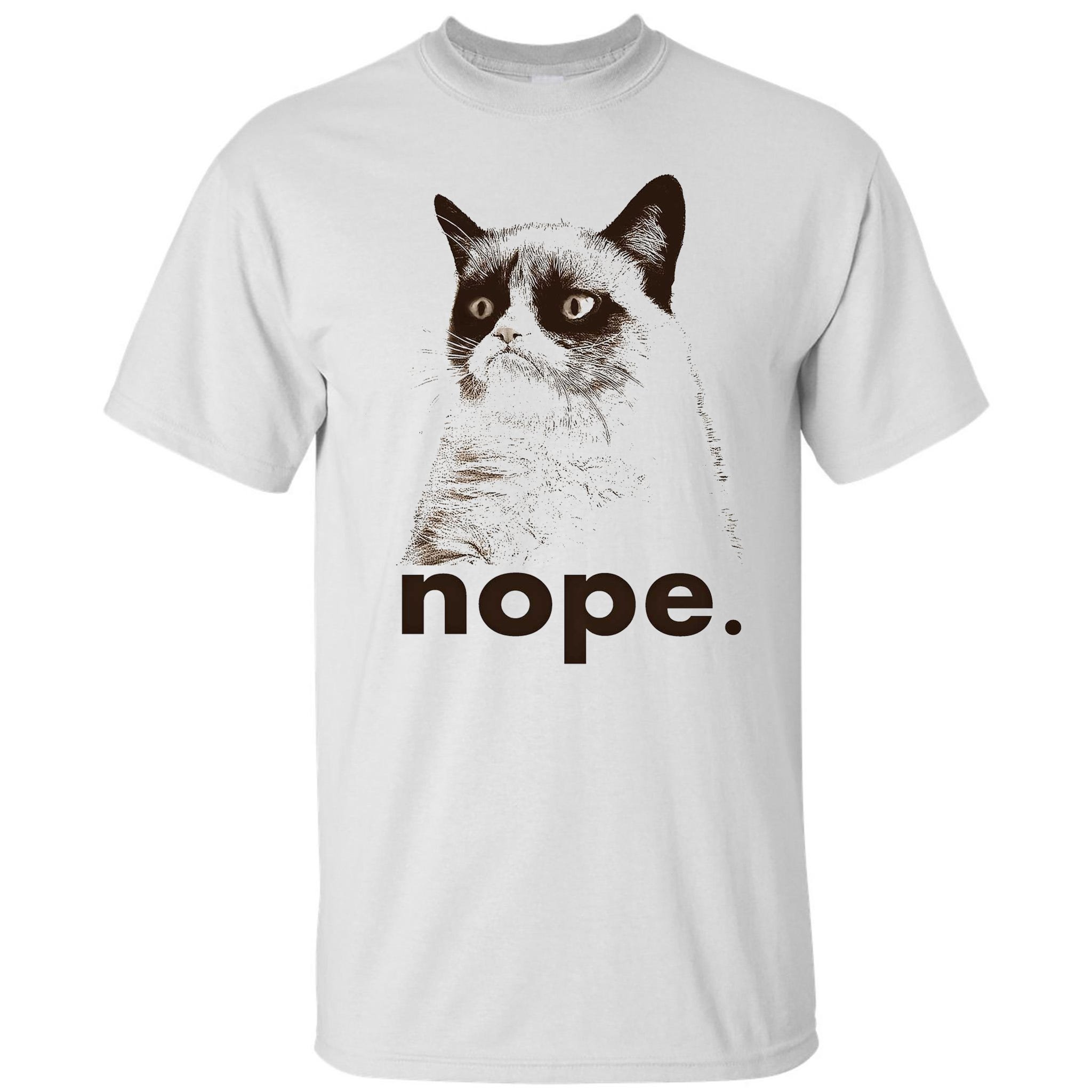 Grumpy Cat Big Grumpy Face Men's Black T-shirt NEW Sizes S-2XL 