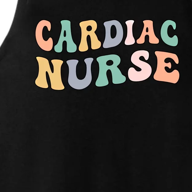 Groovy Cardiac Nurse Cardiac Nursing Gift Ladies Tri-Blend Wicking Tank