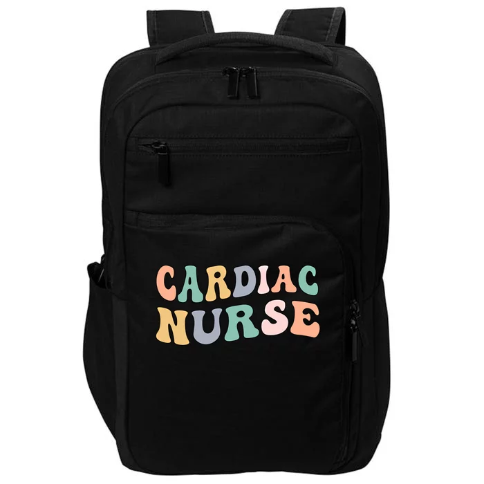 Groovy Cardiac Nurse Cardiac Nursing Gift Impact Tech Backpack