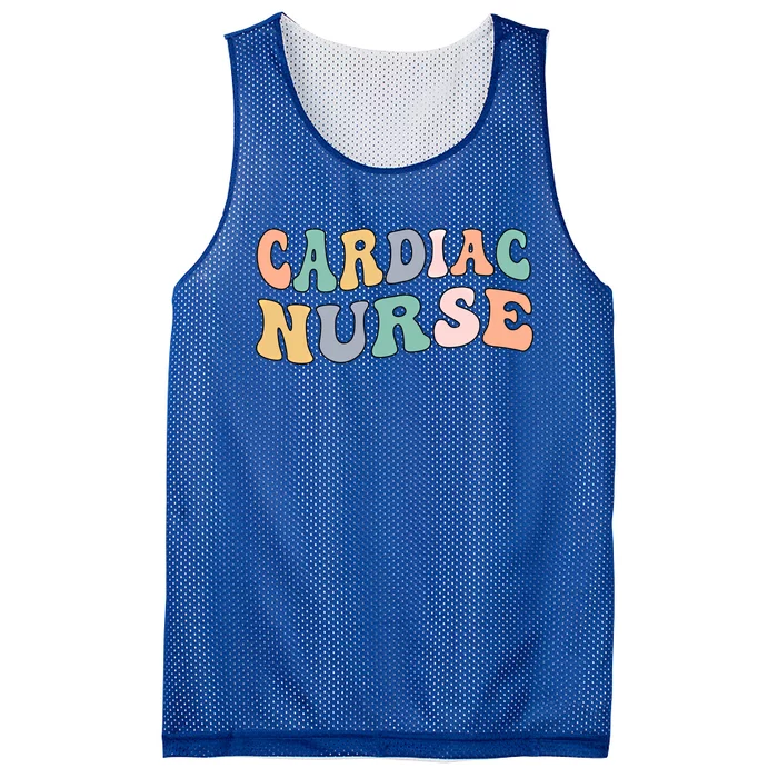 Groovy Cardiac Nurse Cardiac Nursing Gift Mesh Reversible Basketball Jersey Tank