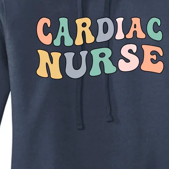 Groovy Cardiac Nurse Cardiac Nursing Gift Women's Pullover Hoodie