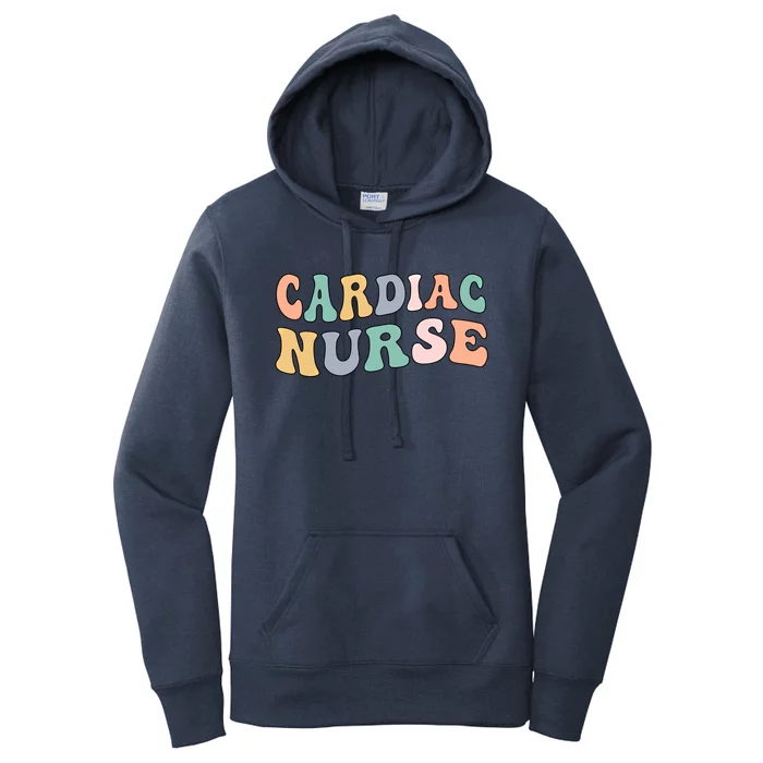 Groovy Cardiac Nurse Cardiac Nursing Gift Women's Pullover Hoodie