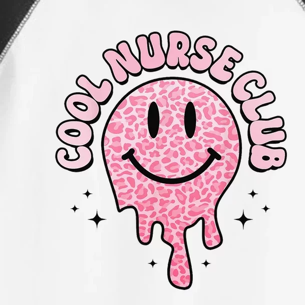 Groovy Cool Nurse Club Healthcare Worker Smile Face Toddler Fine Jersey T-Shirt