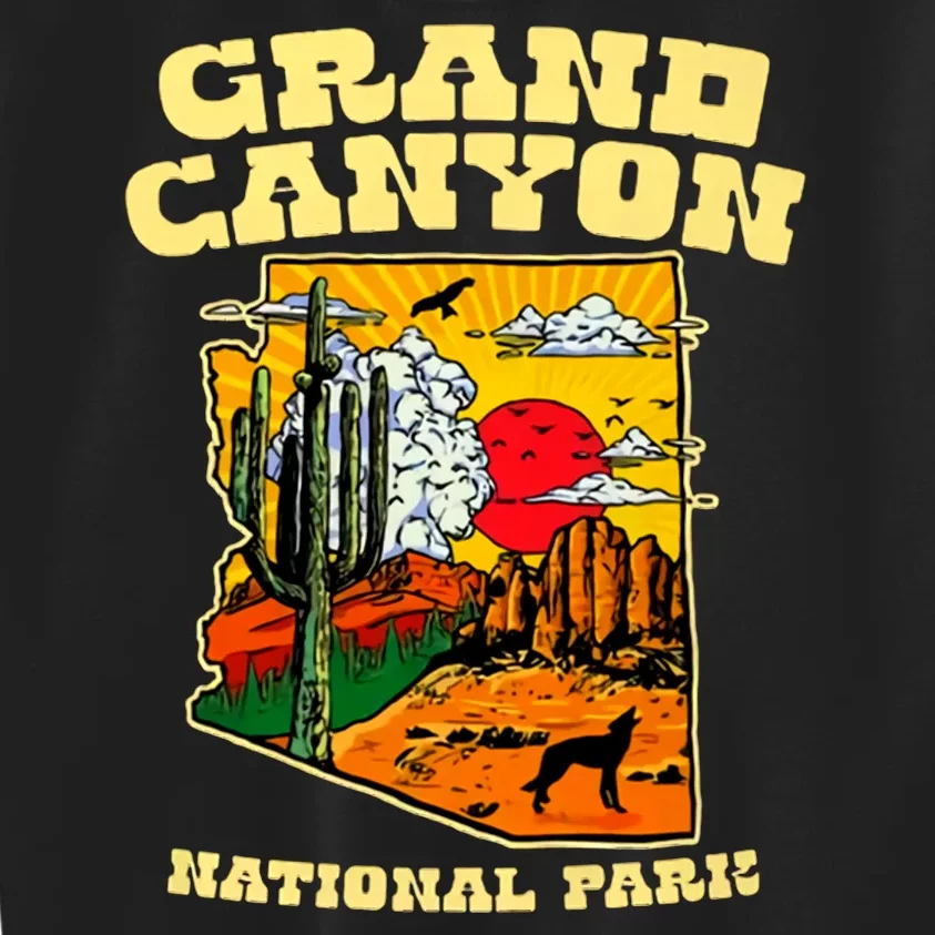 Grand Canyon National Park Arizona Travel Lover Camping Kids Sweatshirt