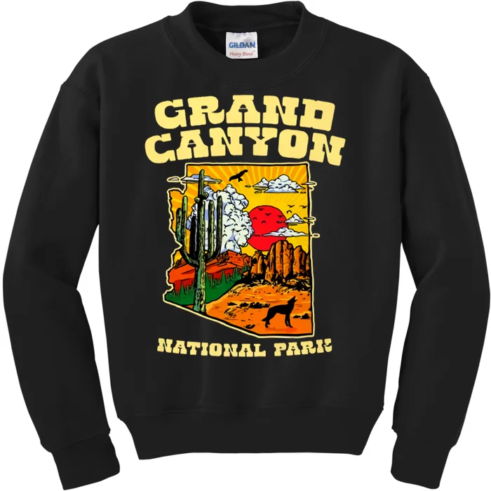 Grand Canyon National Park Arizona Travel Lover Camping Kids Sweatshirt