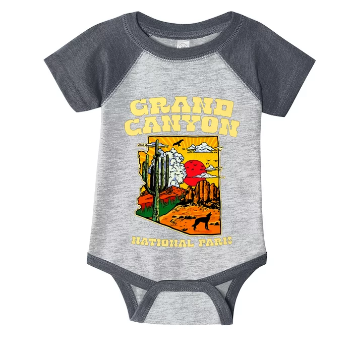 Grand Canyon National Park Arizona Travel Lover Camping Infant Baby Jersey Bodysuit