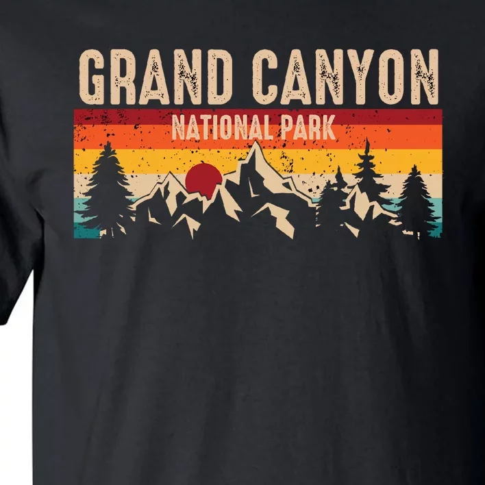 Grand Canyon National Park Arizona Travel Lover Camping Retro Tall T-Shirt