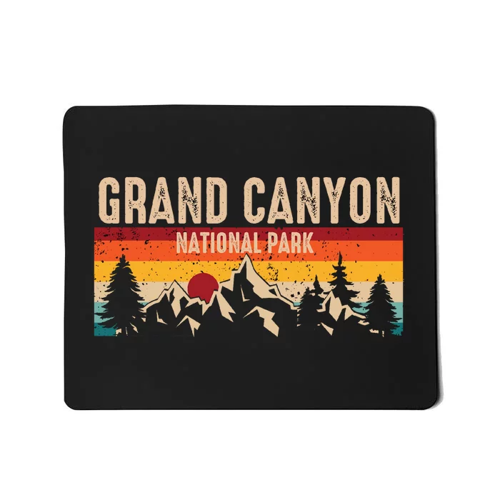 Grand Canyon National Park Arizona Travel Lover Camping Retro Mousepad