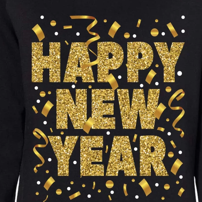 Golden Confetti New YearS Eve Happy New Year Womens California Wash Sweatshirt