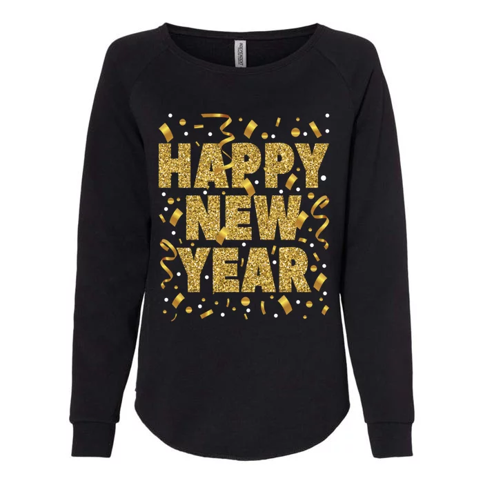 Golden Confetti New YearS Eve Happy New Year Womens California Wash Sweatshirt