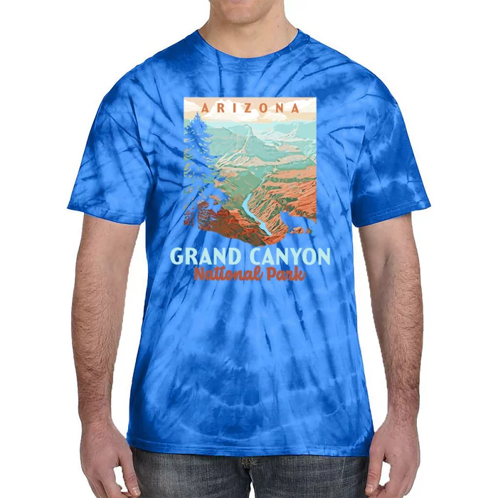 Grand Canyon National Park Arizona Vintage Wpa Style Gift Tie-Dye T-Shirt