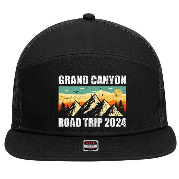 Grand Canyon National Park Travel Traveling 2024 7 Panel Mesh Trucker Snapback Hat