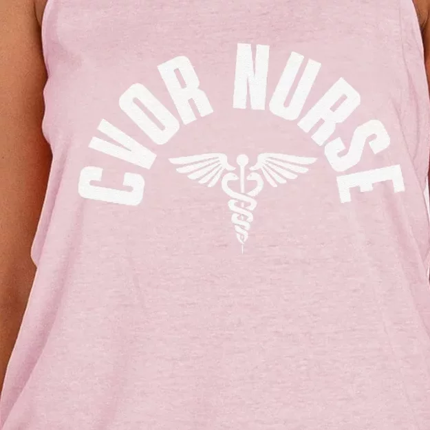 Great Cvor Nurse Pocket Outfit Open Heart Surgery Nursing Women's Knotted Racerback Tank