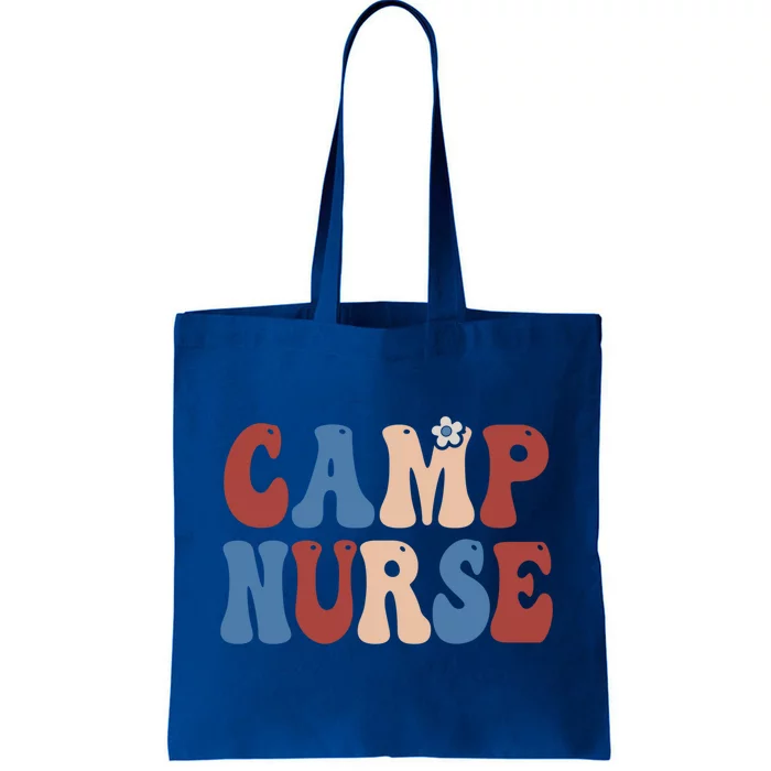 Groovy Camp Nurse 4th Of July Usa America Patriotic American Gift Tote Bag