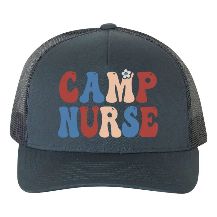 Groovy Camp Nurse 4th Of July Usa America Patriotic American Gift Yupoong Adult 5-Panel Trucker Hat