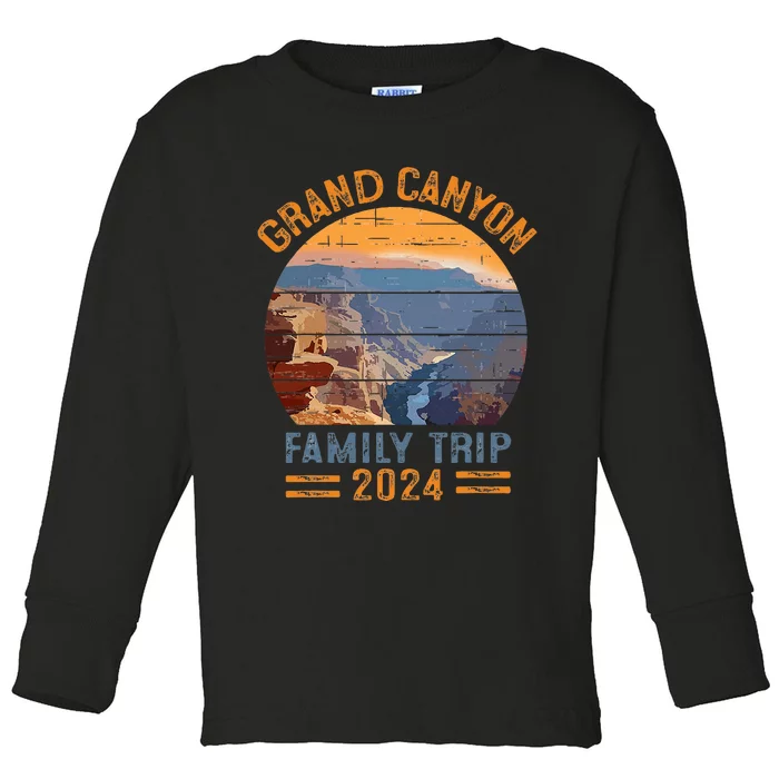 Grand Canyon National Park Arizona Vacation Trip Hiking Toddler Long Sleeve Shirt