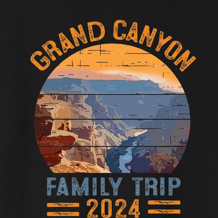 Grand Canyon National Park Arizona Vacation Trip Hiking Women's Crop Top Tee