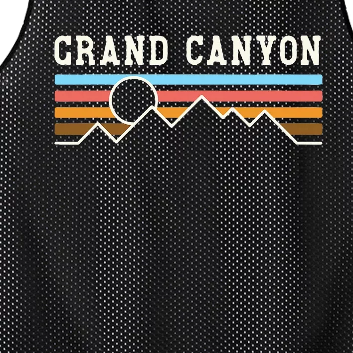 Grand Canyon National Park Retro Camping Hiking Mesh Reversible Basketball Jersey Tank