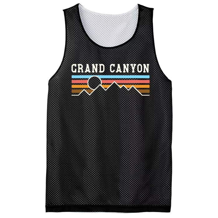 Grand Canyon National Park Retro Camping Hiking Mesh Reversible Basketball Jersey Tank