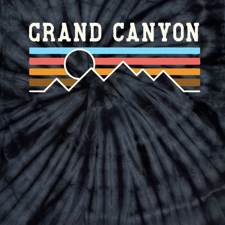 Grand Canyon National Park Retro Camping Hiking Tie-Dye T-Shirt