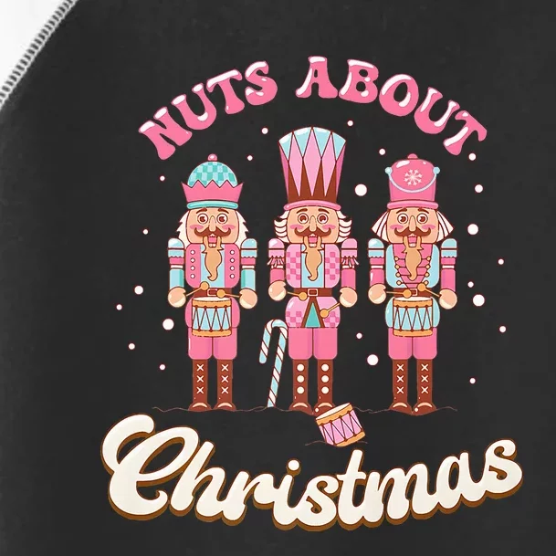 Groovy Cute Nuts About Christmas Funny Christmas Nutcracker Toddler Fine Jersey T-Shirt