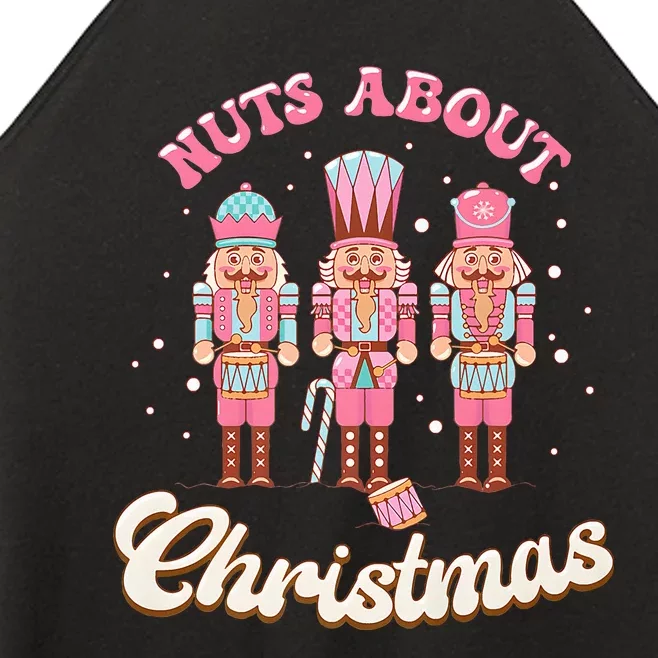 Groovy Cute Nuts About Christmas Funny Christmas Nutcracker Women’s Perfect Tri Rocker Tank