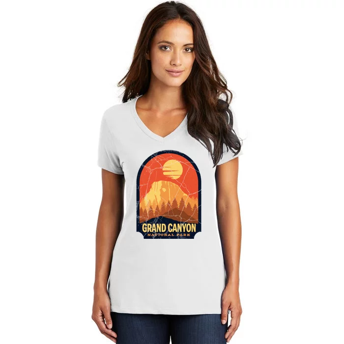 Grand Canyon National Park Arizona Travel Lover Camping Women's V-Neck T-Shirt