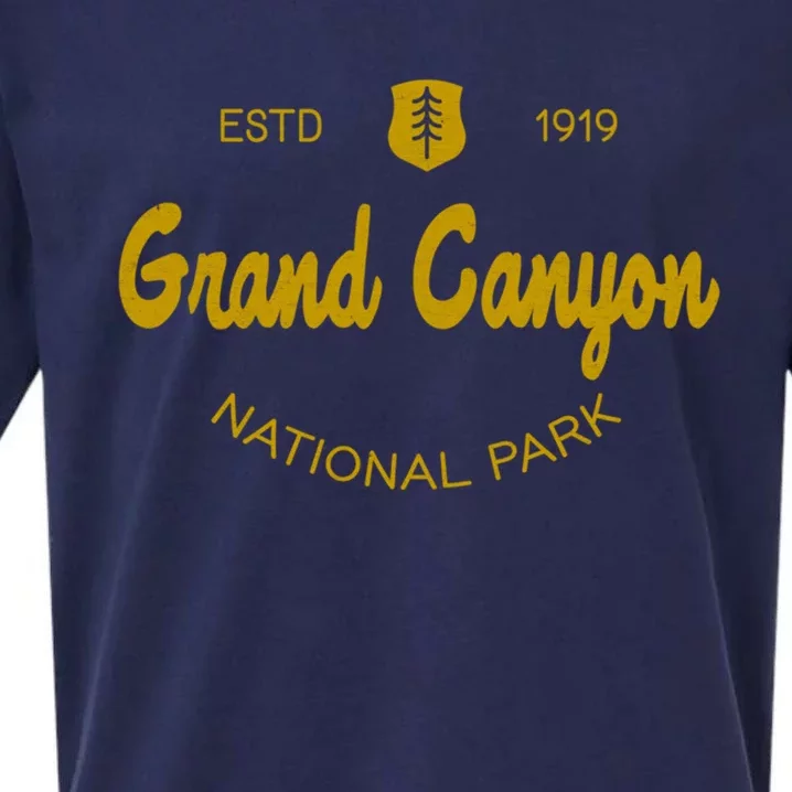 Grand Canyon National Park Classic Script Style Text Meaningful Gift Sueded Cloud Jersey T-Shirt