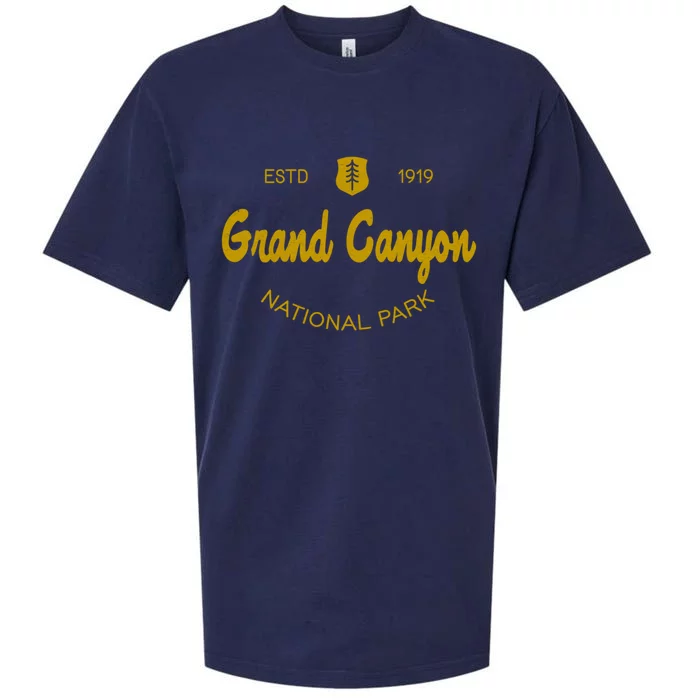 Grand Canyon National Park Classic Script Style Text Meaningful Gift Sueded Cloud Jersey T-Shirt