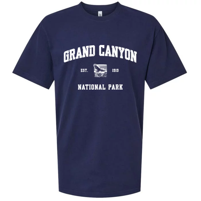 Grand Canyon National Park Sports Text Vintage Bald Eagle Sueded Cloud Jersey T-Shirt