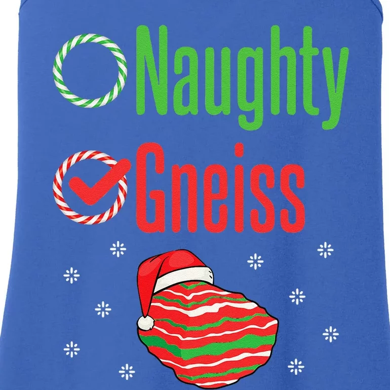 Geology Christmas Naughty Gneiss Rock Collector Ladies Essential Tank