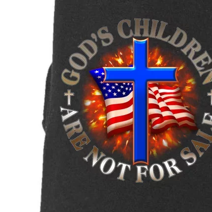 Gods Children Not Are For Sale American USA Flag Doggie 3-End Fleece Hoodie