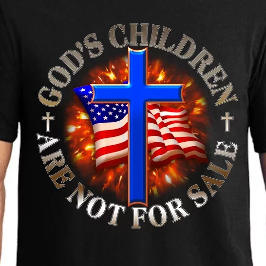 Gods Children Not Are For Sale American USA Flag Pajama Set