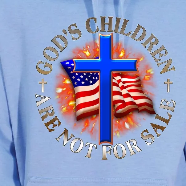 Gods Children Not Are For Sale American USA Flag Unisex Surf Hoodie