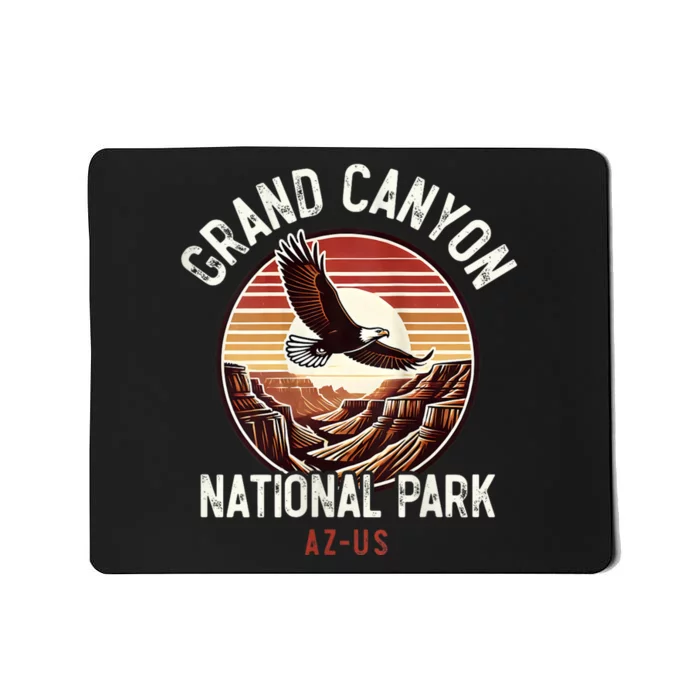 Grand Canyon National Park Vintage Arizona Eagle Travel Mousepad