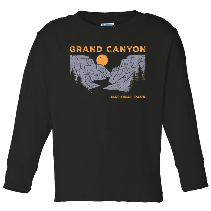 Grand Canyon National Park Arizona Vintage Toddler Long Sleeve Shirt