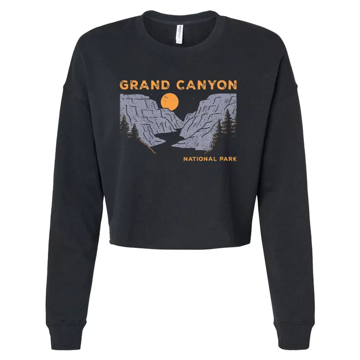 Grand Canyon National Park Arizona Vintage Cropped Pullover Crew