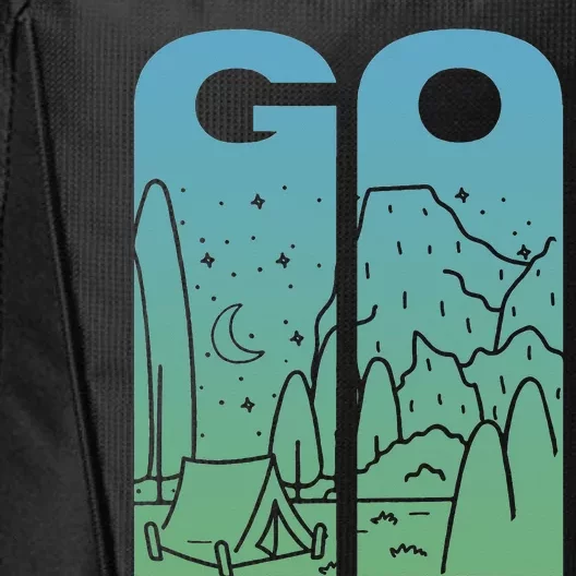 Go Camping original design for camp and wilderness campers City Backpack