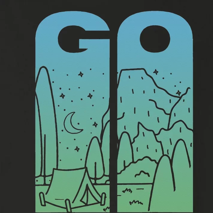 Go Camping original design for camp and wilderness campers Toddler Long Sleeve Shirt