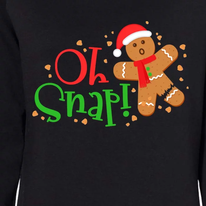 Gingerbread Christmas Oh Snap! Baking Baker Holiday Meaningful Gift Womens California Wash Sweatshirt