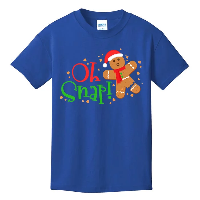 Gingerbread Christmas Oh Snap! Baking Baker Holiday Meaningful Gift Kids T-Shirt