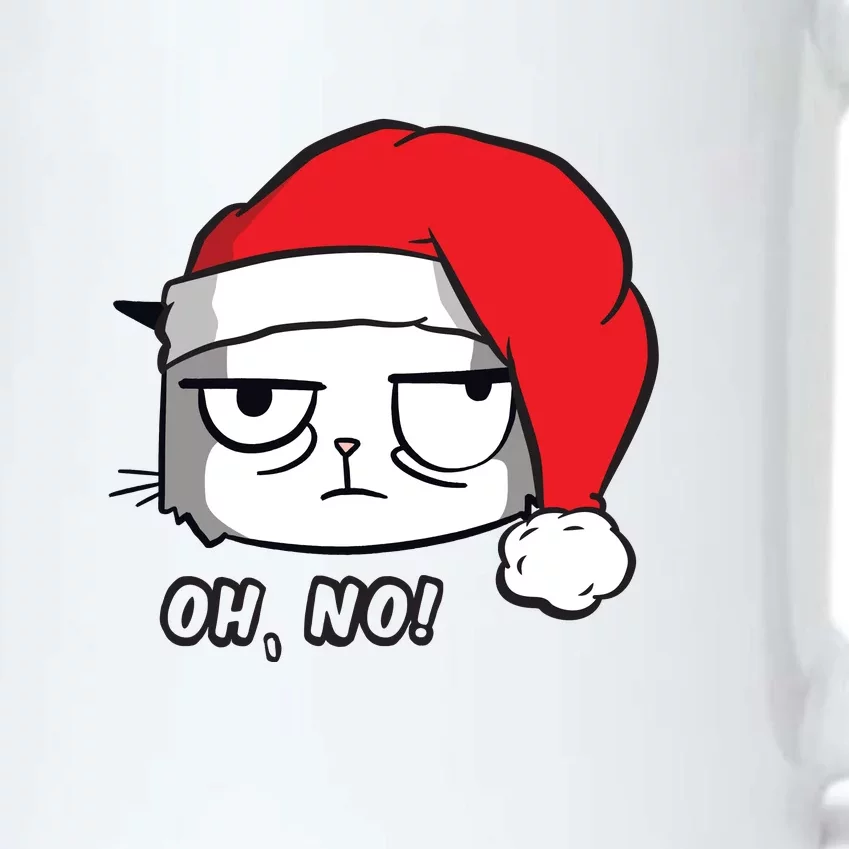 Grumpy Cat Oh No Christmas Black Color Changing Mug