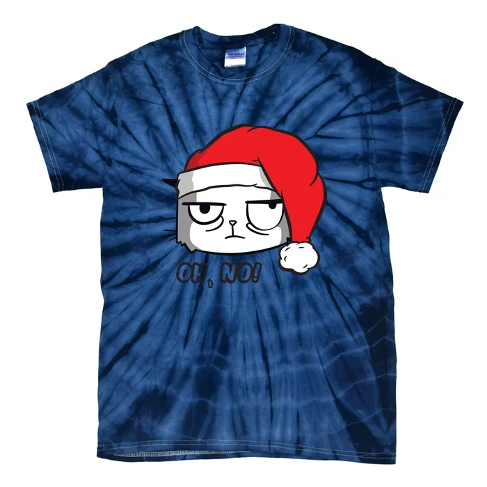 Grumpy Cat Oh No Christmas Tie-Dye T-Shirt