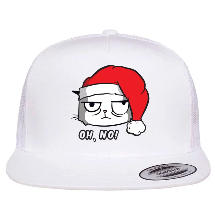 Grumpy Cat Oh No Christmas Flat Bill Trucker Hat