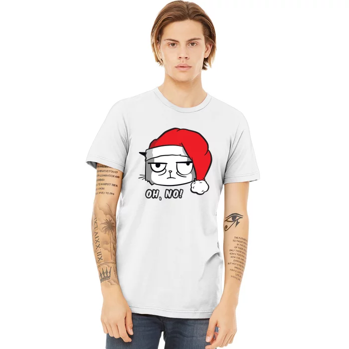 Grumpy Cat Oh No Christmas Premium T-Shirt