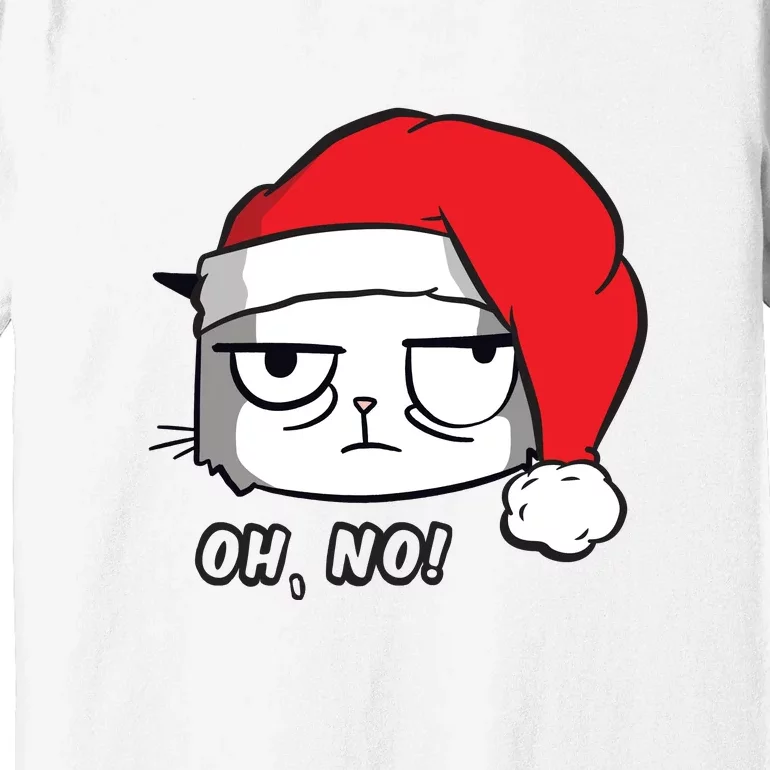 Grumpy Cat Oh No Christmas Premium T-Shirt