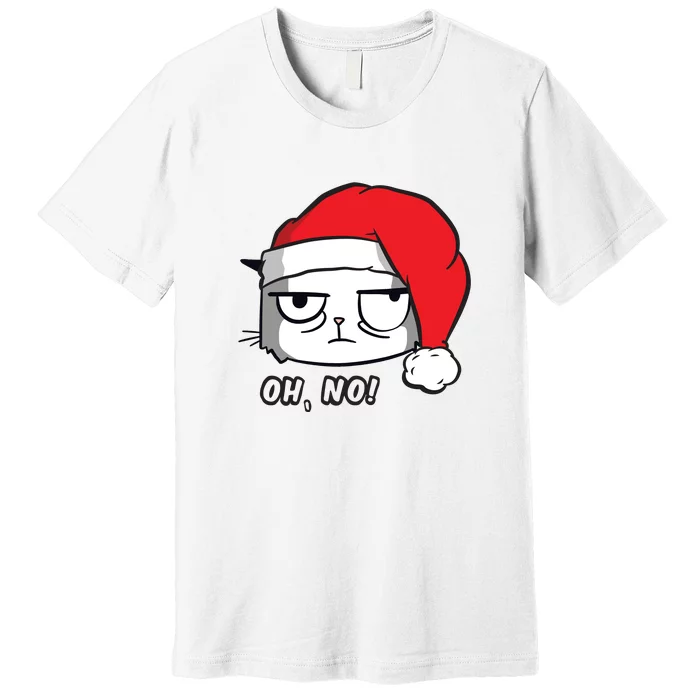 Grumpy Cat Oh No Christmas Premium T-Shirt